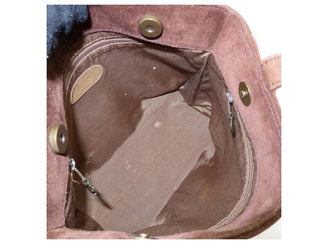 Borsa Tote e Borsa a Spalla CHANEL COCO Mark in camoscio Marrone - vista 18