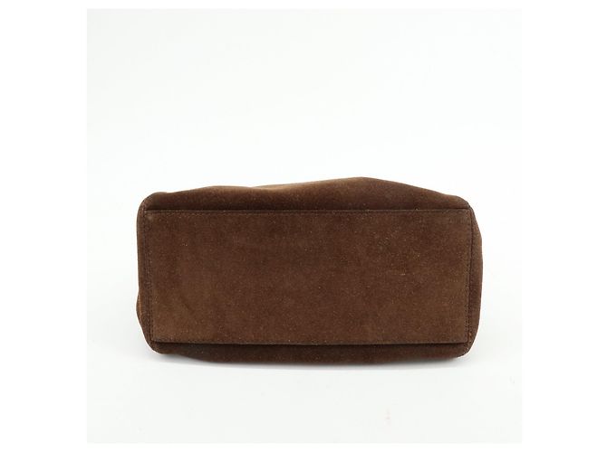 Borsa Tote e Borsa a Spalla CHANEL COCO Mark in camoscio Marrone - vista 5