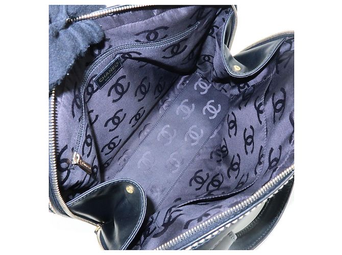 Borsa CHANEL Wild Stitch COCO Mark in pelle di vitello Nera A14693 - vista 20