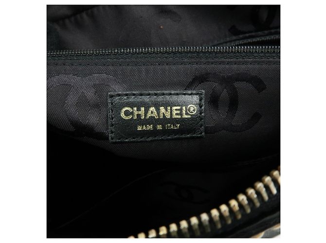 Borsa CHANEL Wild Stitch COCO Mark in pelle di vitello Nera A14693 - vista 22