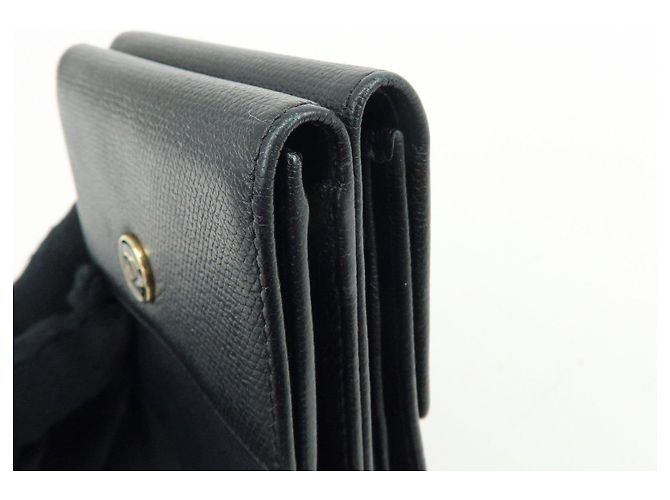 Cartera compacta CHANEL COCO Button Calf Skin W Hook Negra A20902 - vista 11