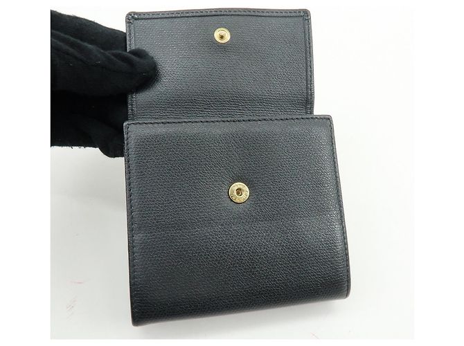 Cartera compacta CHANEL COCO Button Calf Skin W Hook Negra A20902 - vista 13