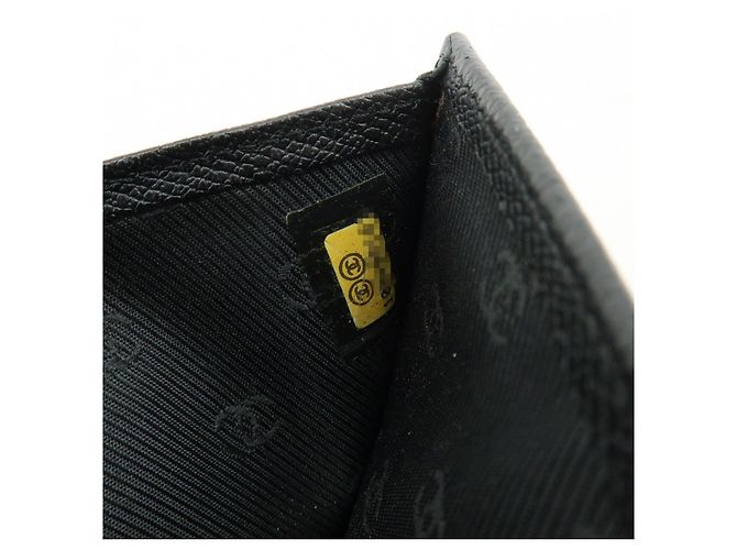 Cartera compacta CHANEL COCO Button Calf Skin W Hook Negra A20902 - vista 24