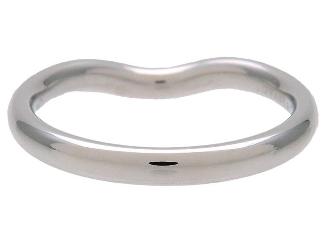 Tiffany & Co Curved Band 9P Diamantring PT950 Platin US 5.25 - Ansicht 2