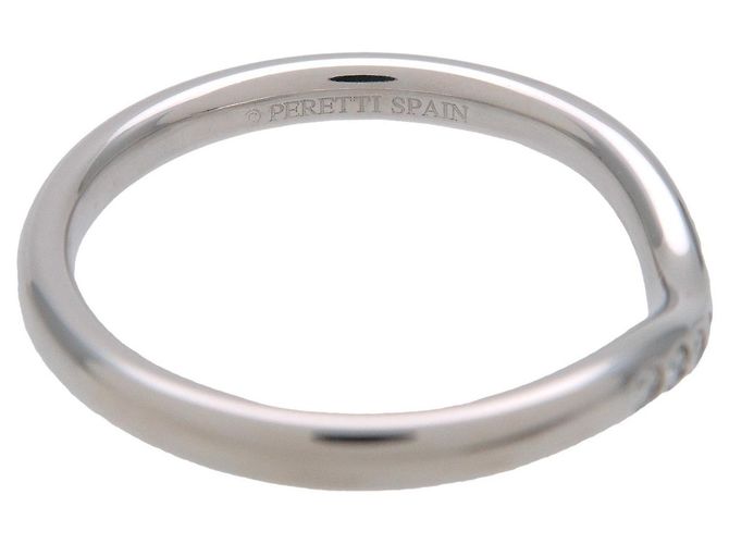 Tiffany & Co Curved Band 9P Diamantring PT950 Platin US 5.25 - Ansicht 5