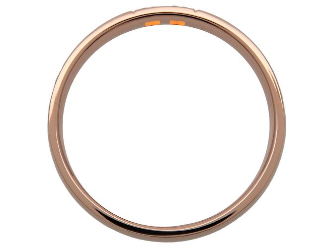 Hermès Anello HERMES Ever Hercules 11P Diamanti K18 750PG Oro Rosa #52 US6.25 - vista 3