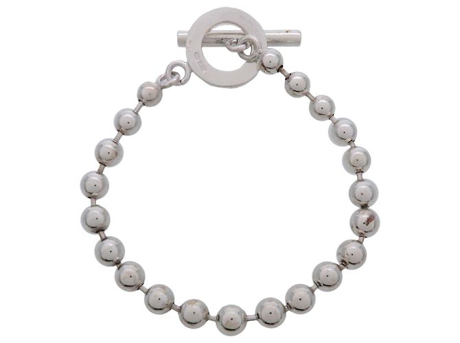 Bracciale GUCCI a catena a pallini con chiusura toggle SV925 Argento - vista 2