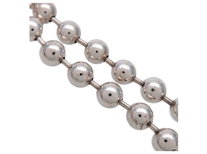 Bracciale GUCCI a catena a pallini con chiusura toggle SV925 Argento - vista 3