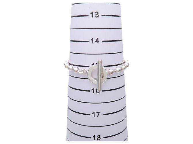 Bracciale GUCCI a catena a pallini con chiusura toggle SV925 Argento - vista 6