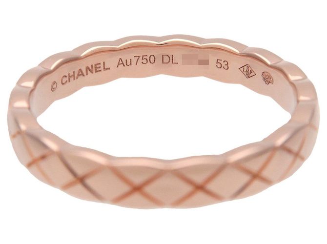 Anello Mini CHANEL COCO Crush K18 750PG Oro Rosa #53 US6.25 J11785 - vista 4