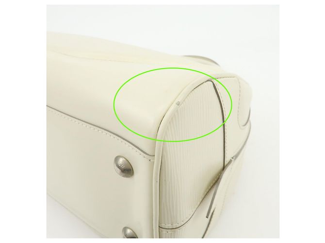Louis Vuitton Epi Montaigne GM Bowling Hand Bag Ivoire White M5931J - vista 10