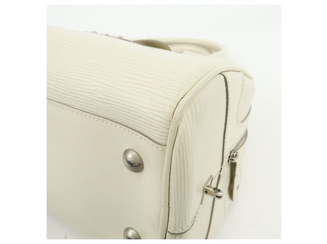 Louis Vuitton Epi Montaigne GM Bowling Hand Bag Ivoire White M5931J - vista 12