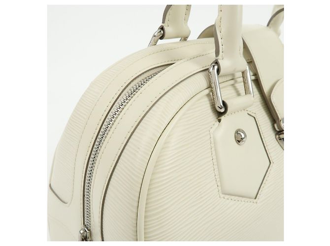 Louis Vuitton Epi Montaigne GM Bowling Hand Bag Ivoire White M5931J - vista 13