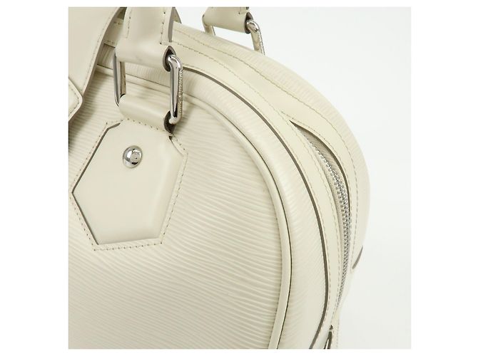 Louis Vuitton Epi Montaigne GM Bowling Hand Bag Ivoire White M5931J - vista 14
