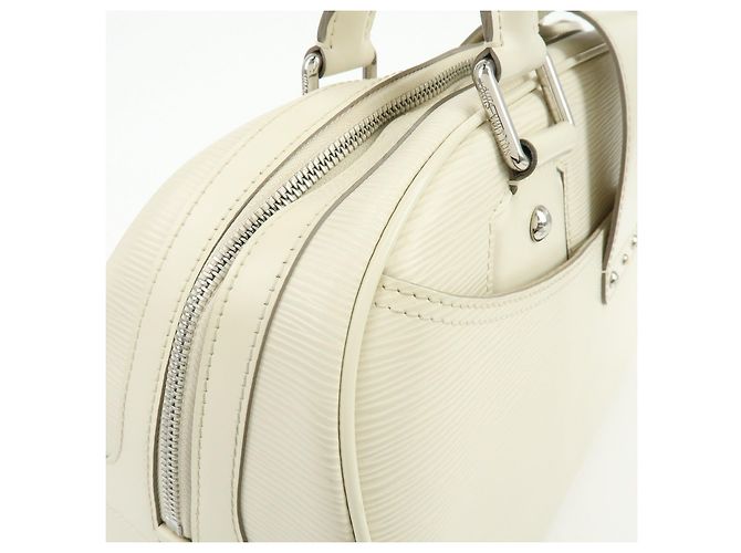 Louis Vuitton Epi Montaigne GM Bowling Hand Bag Ivoire White M5931J - vista 15