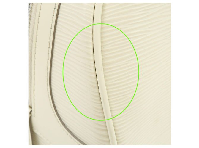 Louis Vuitton Epi Montaigne GM Bowling Hand Bag Ivoire White M5931J - vista 16