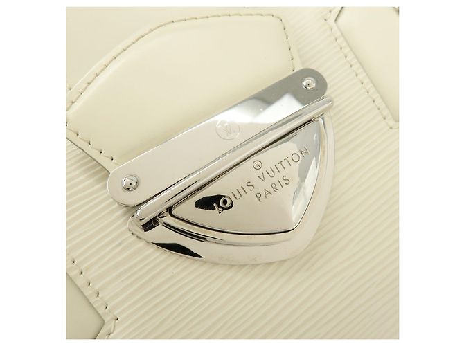Louis Vuitton Epi Montaigne GM Bowling Hand Bag Ivoire White M5931J - vista 17