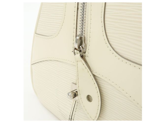 Louis Vuitton Epi Montaigne GM Bowling Hand Bag Ivoire White M5931J - vista 19