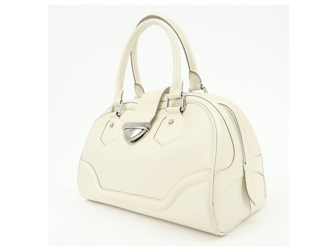 Louis Vuitton Epi Montaigne GM Bowling Hand Bag Ivoire White M5931J - vista 3