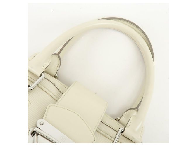 Louis Vuitton Epi Montaigne GM Bowling Hand Bag Ivoire White M5931J - vista 6