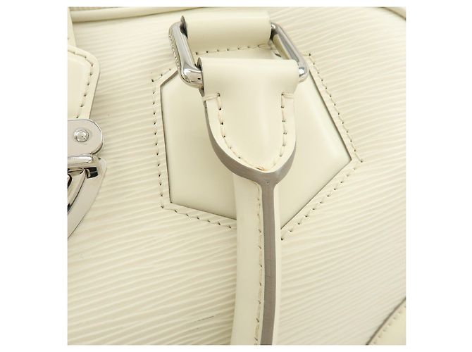 Louis Vuitton Epi Montaigne GM Bowling Hand Bag Ivoire White M5931J - vista 8