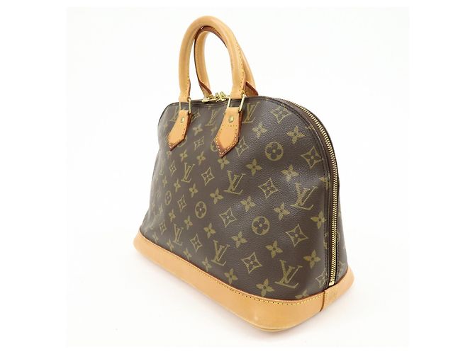 Louis Vuitton Monogram Canvas Alma Hand Bag Brown M51130 - vista 3