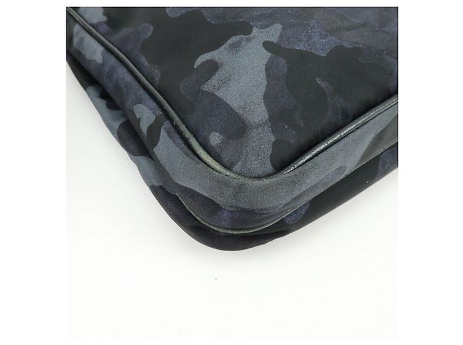 Borsa a tracolla in nylon PRADA con logo triangolare Cammoflage BR2418 - vista 10