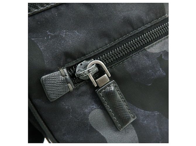 Borsa a tracolla in nylon PRADA con logo triangolare Cammoflage BR2418 - vista 14