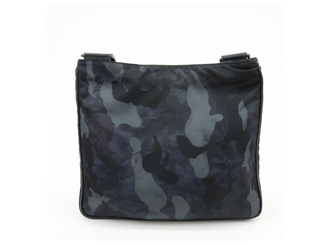 Borsa a tracolla in nylon PRADA con logo triangolare Cammoflage BR2418 - vista 2