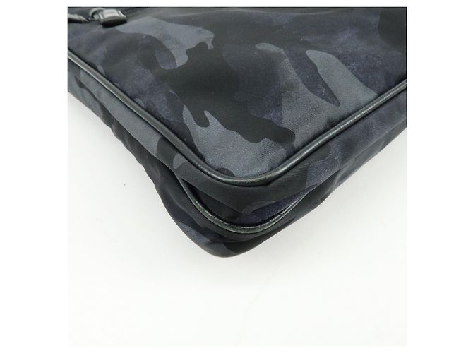 Borsa a tracolla in nylon PRADA con logo triangolare Cammoflage BR2418 - vista 8