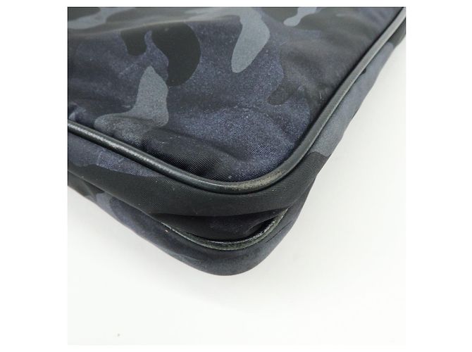 Borsa a tracolla in nylon PRADA con logo triangolare Cammoflage BR2418 - vista 9