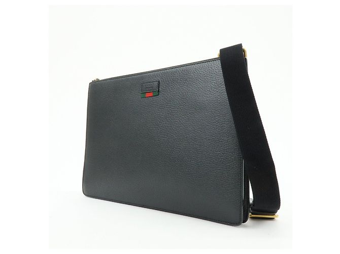 GUCCI Borsa a tracolla e spalla 2Way Sherry in pelle Black 450976 - vista 3