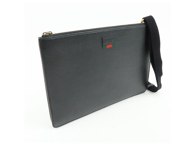 GUCCI Borsa a tracolla e spalla 2Way Sherry in pelle Black 450976 - vista 4