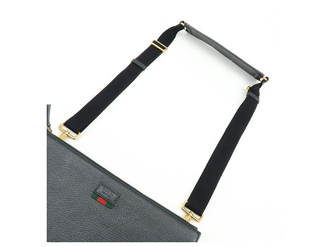 GUCCI Borsa a tracolla e spalla 2Way Sherry in pelle Black 450976 - vista 6