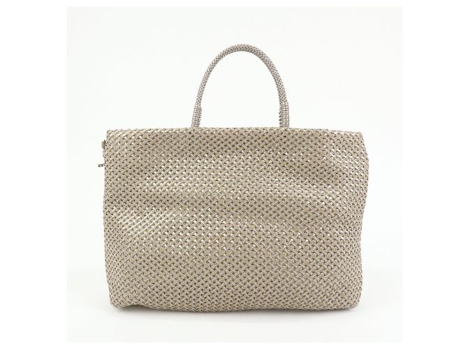 Autre Marque ANTEPRIMA Borsa in PVC 2Way Borsa a mano Borsa a tracolla Beige - vista 2