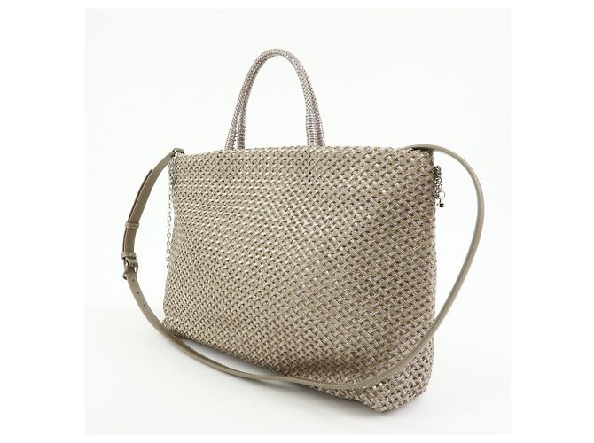 Autre Marque ANTEPRIMA Borsa in PVC 2Way Borsa a mano Borsa a tracolla Beige - vista 3