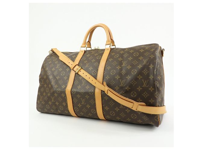 Louis Vuitton Monogram Keep All Bandouliere 55 Boston Bag M41414 - vista 3