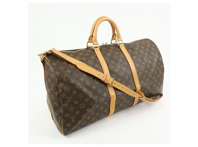 Louis Vuitton Monogram Keep All Bandouliere 55 Boston Bag M41414 - vista 4