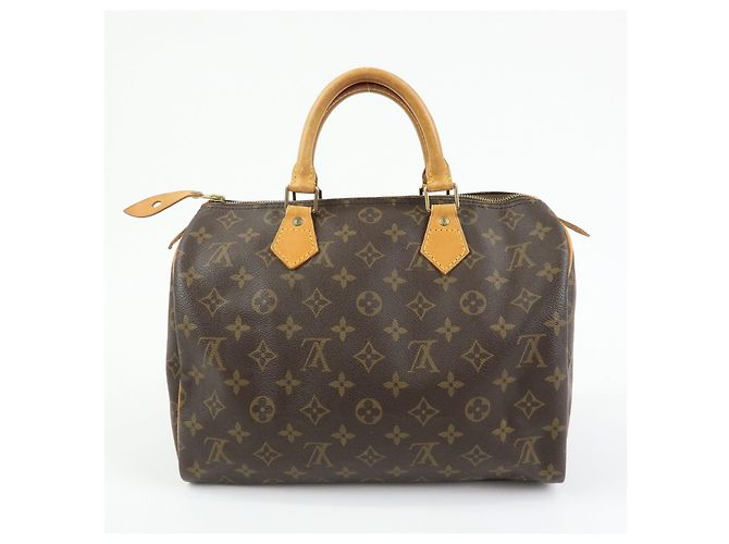 Louis Vuitton Monogram Speedy 30 Boston Bag Hand Bag Brown M41526 - vista 2