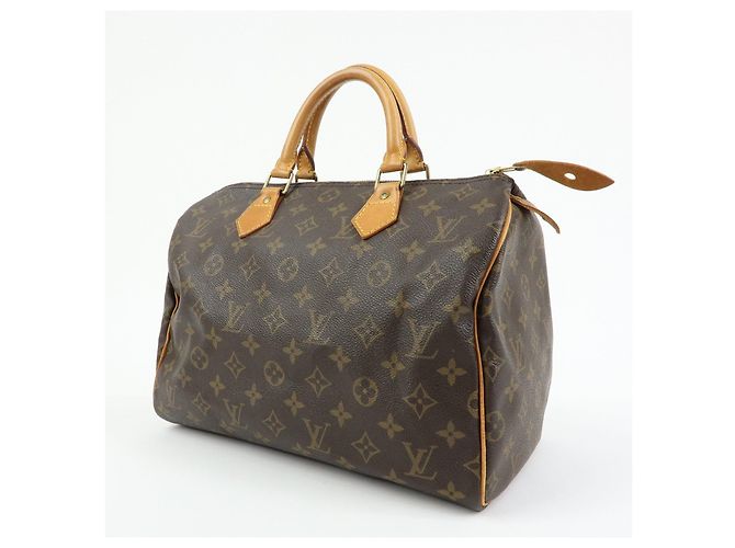 Louis Vuitton Monogram Speedy 30 Boston Bag Hand Bag Brown M41526 - vista 3