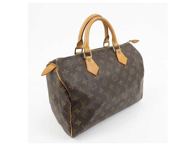 Louis Vuitton Monogram Speedy 30 Boston Bag Hand Bag Brown M41526 - vista 4