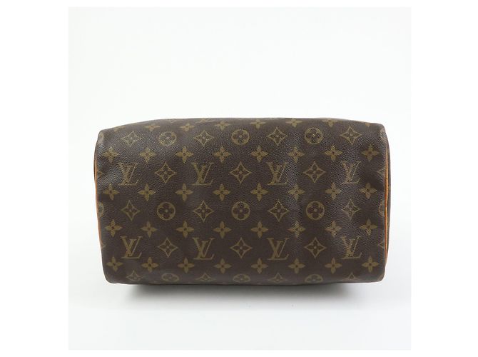 Louis Vuitton Monogram Speedy 30 Boston Bag Hand Bag Brown M41526 - vista 5
