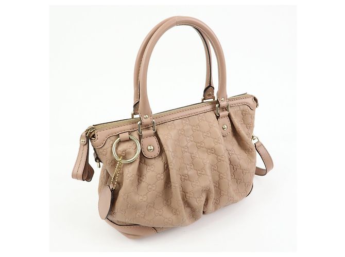 Borsa a mano e a tracolla 2Way in pelle GUCCI Sukey Interlocking G 247902 - vista 4