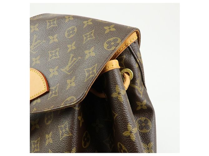 Zaino Louis Vuitton Monogram Montsouris GM Brown M51135 - vista 13