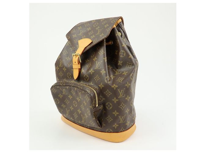 Zaino Louis Vuitton Monogram Montsouris GM Brown M51135 - vista 3