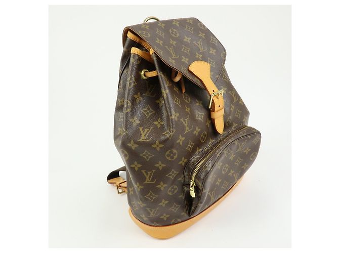 Zaino Louis Vuitton Monogram Montsouris GM Brown M51135 - vista 4