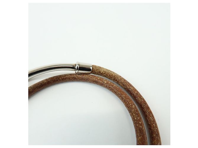 Hermès HERMES Set di 2 Jumbo Choker Jumbo Double Choker Bracciale in pelle - vista 13