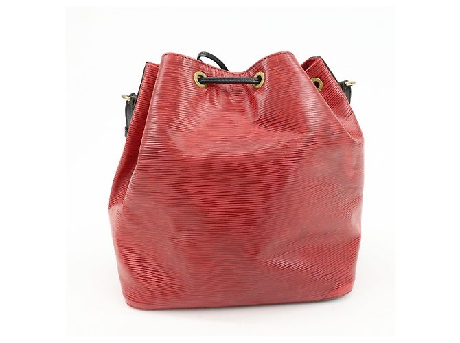 Borsa a tracolla Louis Vuitton Epi Petit Noe Noir Castilian Red M44172 - vista 2