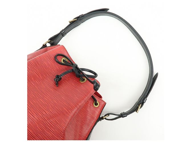Borsa a tracolla Louis Vuitton Epi Petit Noe Noir Castilian Red M44172 - vista 6