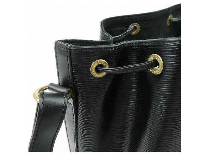 Borsa a tracolla Louis Vuitton Epi Petit Noe Noir Black M44102 - vista 17